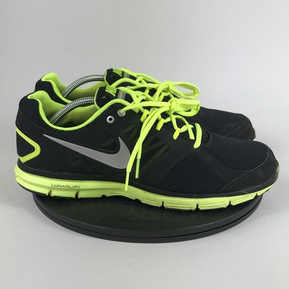 Nike Lunarlon Lunar Forever 2 Black/Volt Running Shoes 554905-002 Men’s Size 12 - Picture 5 of 12
